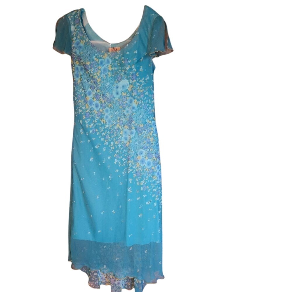 Ivy Women's‎ 8 Y2K Floral Chiffon Flowy Slip Dress – Fairycore Vintage